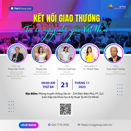 SNG tri ân Người Thầy Doanh nhân nhân ngày 20/11